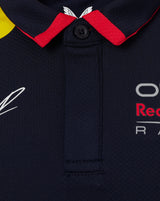 Red Bull t-shirt collo camicia, Castore, Sergio Perez, blu, 2024 - FansBRANDS®