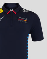 Red Bull t-shirt collo camicia, Castore, Sergio Perez, blu, 2024 - FansBRANDS®