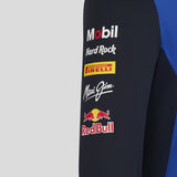 Felpa Red Bull, team, zip a metà, blu
