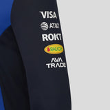 Felpa Red Bull, team, zip a metà, blu