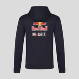 Red Bull felpa con cappuccio, team, full zip, blu