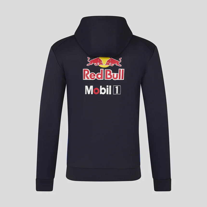 Red Bull felpa con cappuccio, team, full zip, blu
