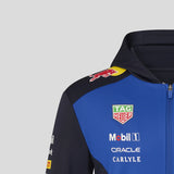 Red Bull felpa con cappuccio, team, full zip, blu