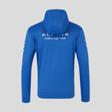Felpa con cappuccio Alpine, con zip completa, team, blu