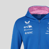 Felpa con cappuccio Alpine, con zip completa, team, blu