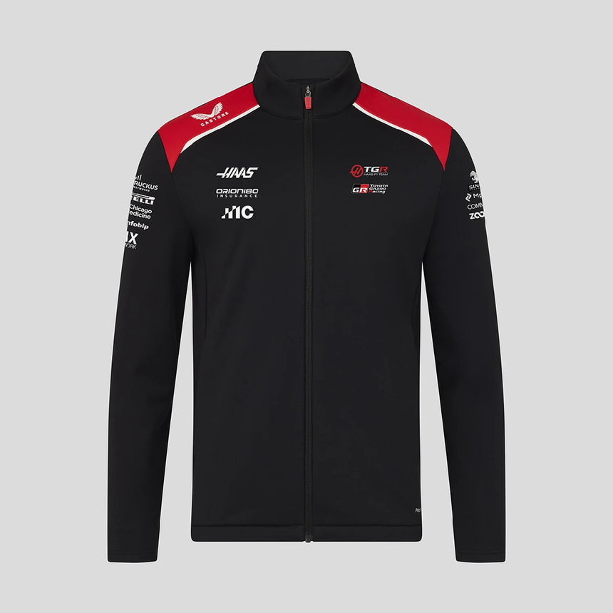 Haas F1 softshell jacket, team, nero