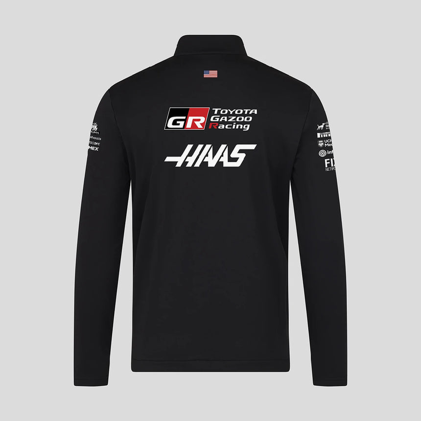 Haas F1 softshell jacket, team, nero