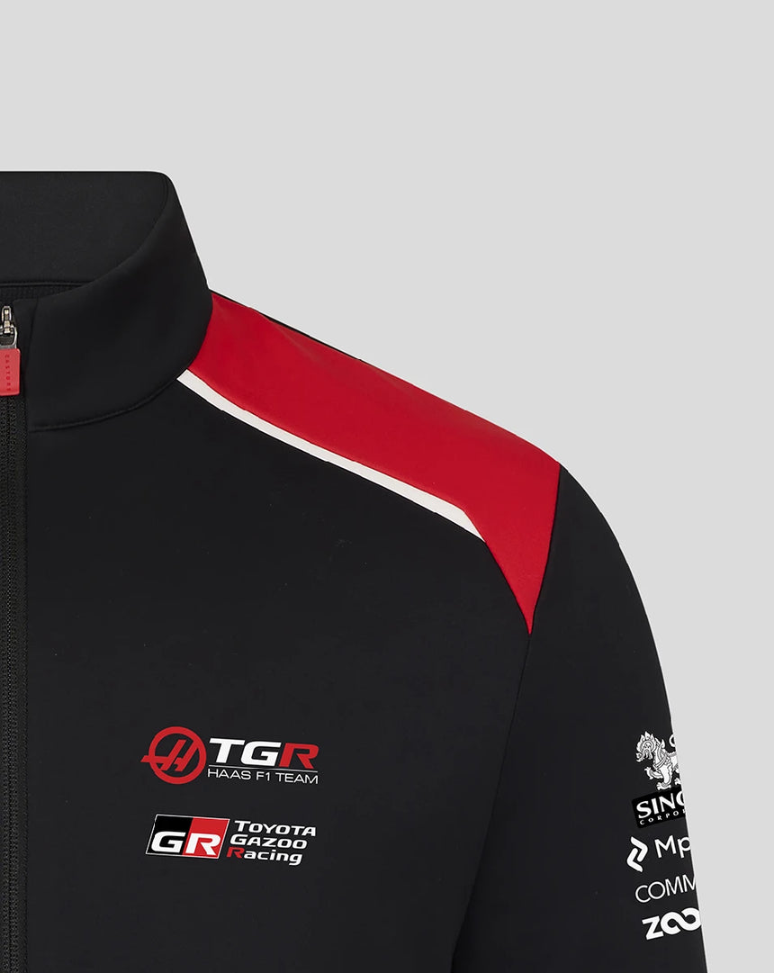 Haas F1 softshell jacket, team, nero