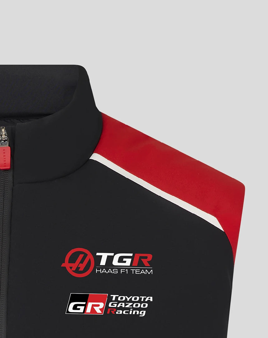 Haas F1 gilet, team, nero