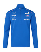 Alpine Sweatshirt, team, zip a 1/4, blu