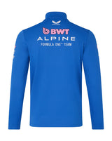Alpine Sweatshirt, team, zip a 1/4, blu