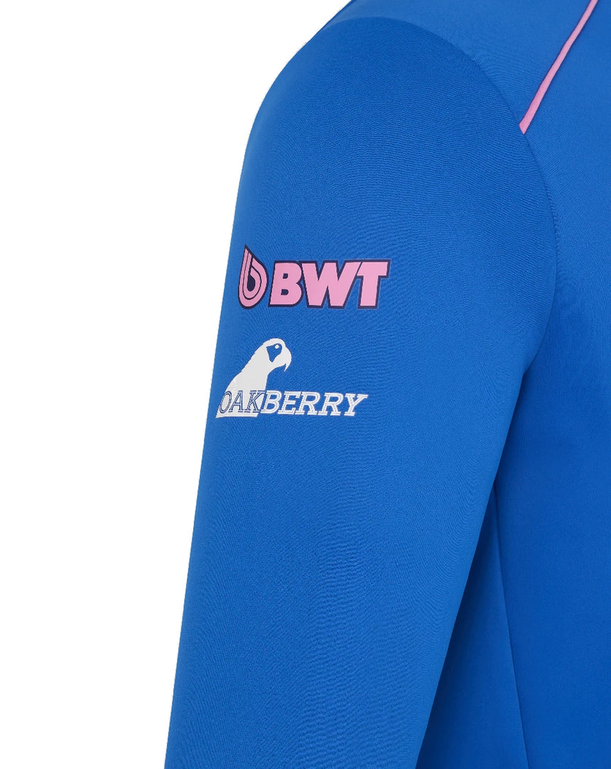 Alpine Sweatshirt, team, zip a 1/4, blu