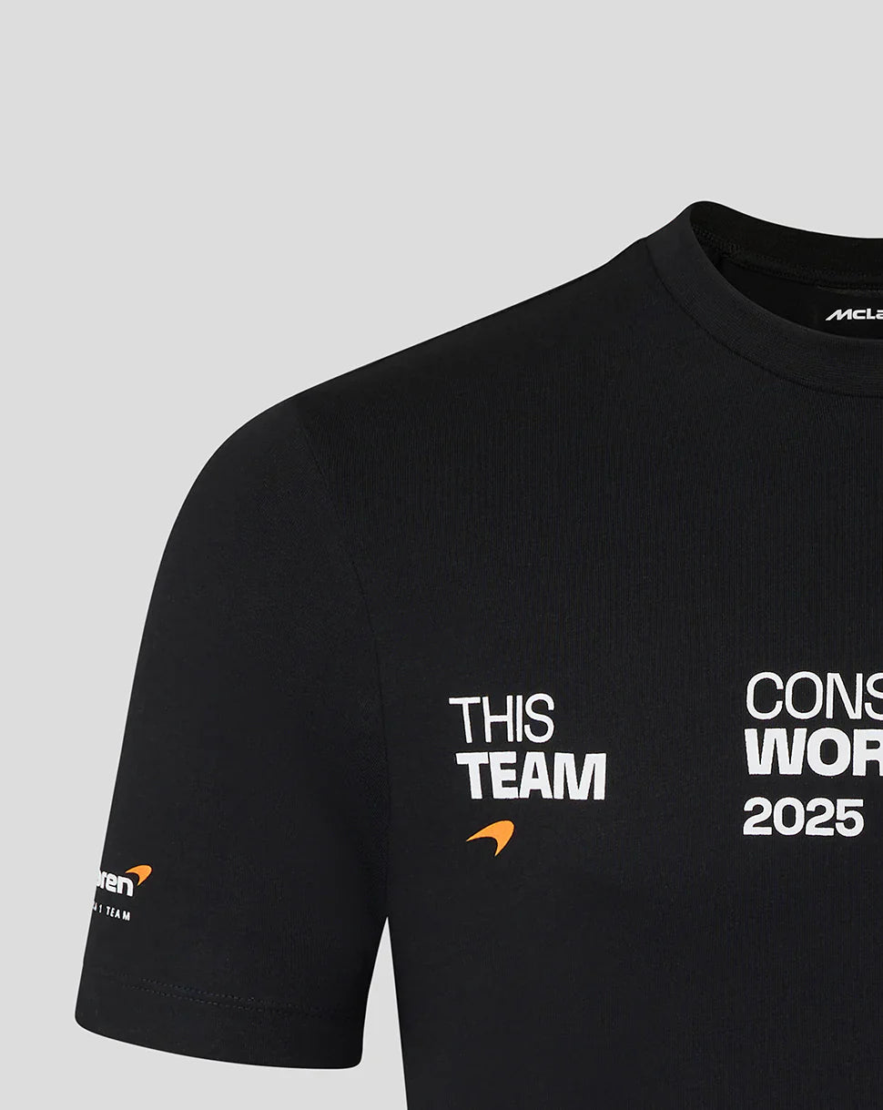 Maglietta McLaren, Campione del Costruttori, 2025, nera 🔥