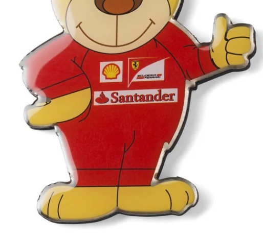 Ferrari Teddy Bear Fridge Magnet