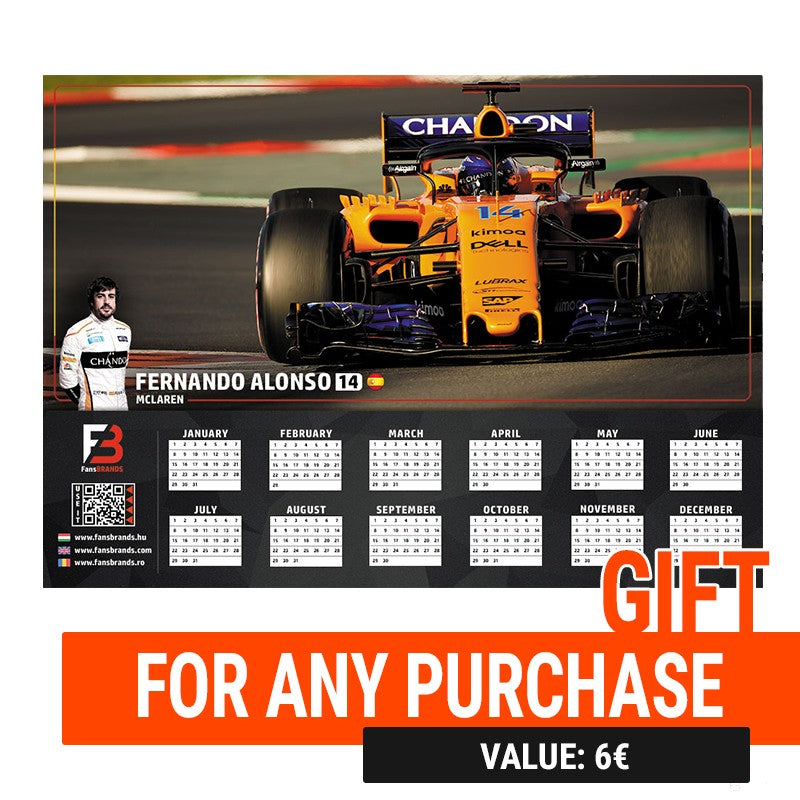 Alonso calendario delle auto di corsa - FansBRANDS®