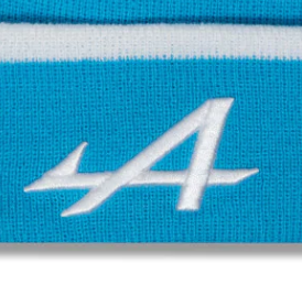 Alpine beanie, New Era, stripe, Blu