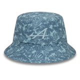 Cappello da pescatore alpino, New Era, floreale, blu