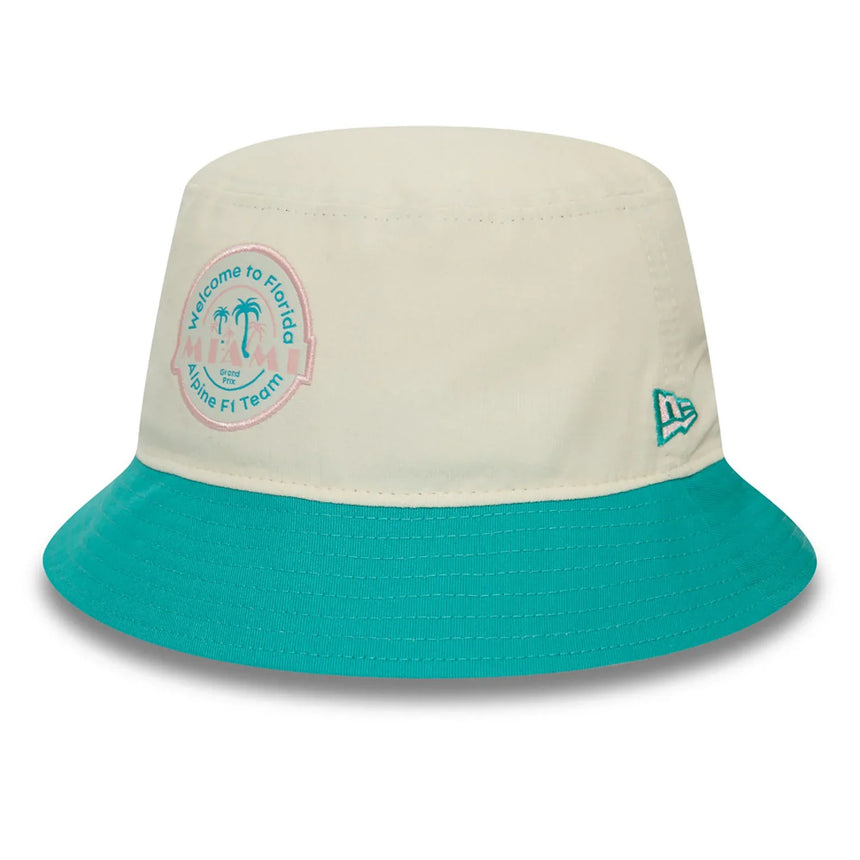 Cappello a secchiello alpino, NEW ERA, Miami, Adulto, bianco, 2024