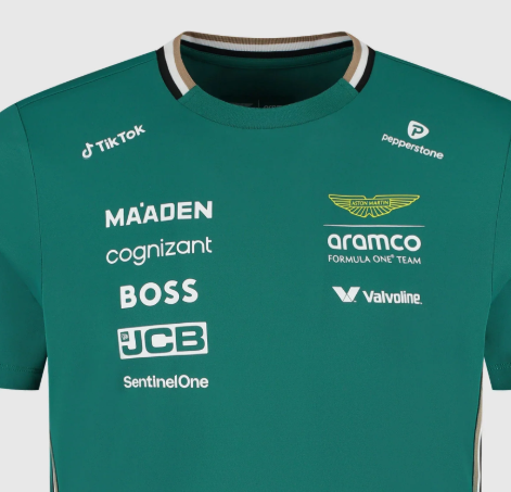 Aston Martin AMF1, Team, Maglietta, Fernando Alonso, Verde 🔥