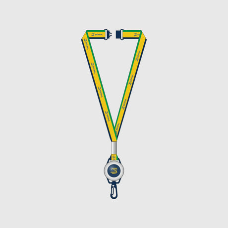 Ayrton Senna lanyard, blu