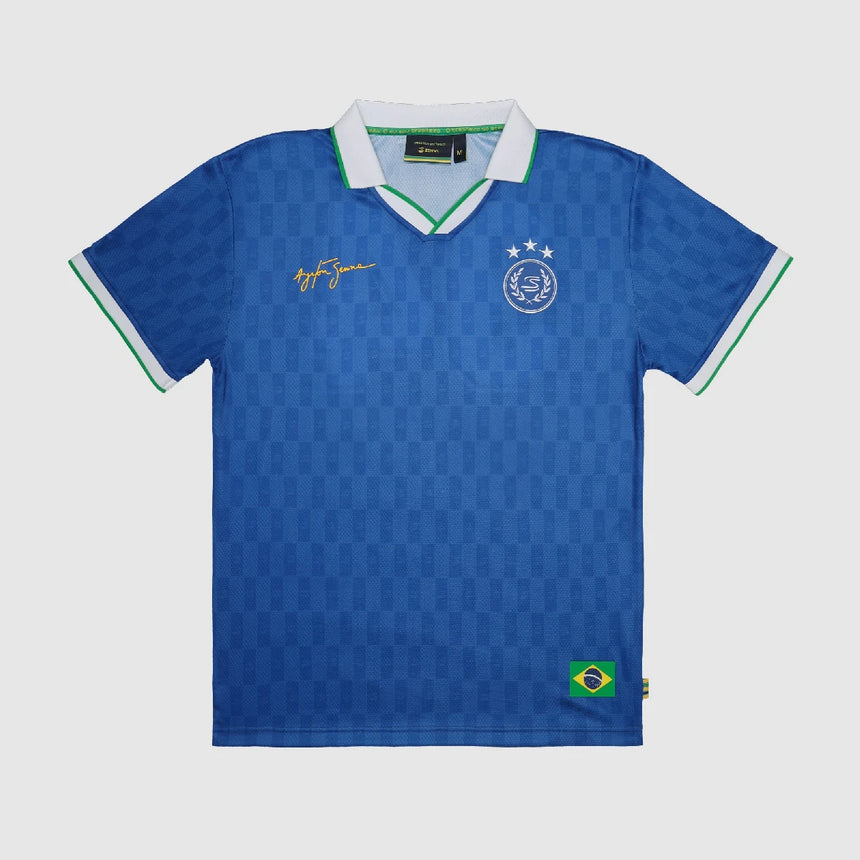 Ayrton Senna mez, 94 taglio rilassato, blu