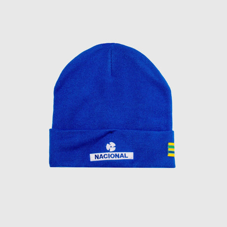 Ayrton Senna, nacional, cappello, blu