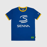 Ayrton Senna t-shirt, eredità, blu