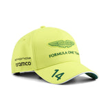 Cappellino Aston Martin, squadra, Fernando Alonso, Puma, lime, 2026