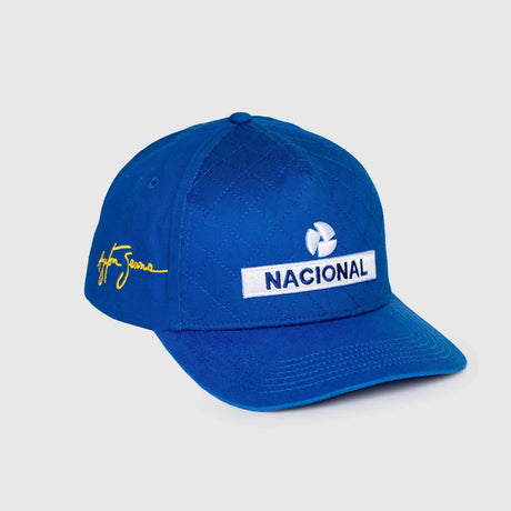 Cappellino Ayrton Senna, nazionale, trapuntato, blu