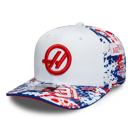 Cappellino Haas F1, squadra, Esteban Ocon, 9SEVENTY, New Era, Edizione Speciale Silverstone, bianco, 2026