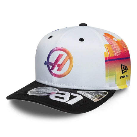Cappellino Haas F1, squadra, Oliver Bearman, 9SEVENTY, New Era, Edizione Speciale Miami, bianco, 2026
