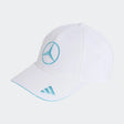 Cappellino Mercedes, squadra, adidas, George Russell, bianco