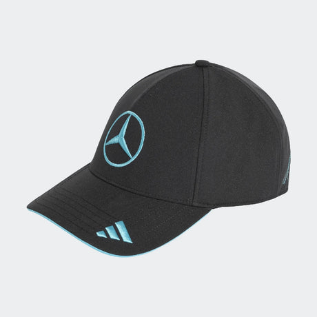 Cappellino Mercedes, squadra, adidas, George Russell, nero