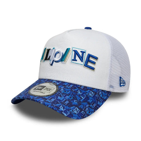 Cappellino Trucker Alpine, AOP, bianco