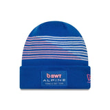 Cappello Alpine, squadra, Franco Colapinto, lavorazione a coste, blu, 2026