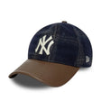 Cappello New York Yankees, pelle loden, New Era, 9TWENTY, marrone