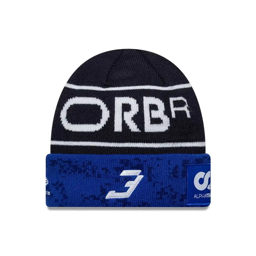 Cappello Red Bull, squadra, Max Verstappen, lavorato a maglia, bambini, blu, 2026