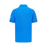 Mercedes T-Shirt mit Kragen, George Russell Logo, Blau