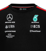 Mercedes felpa, Squadra crew, Nero 2023