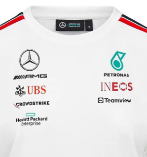 Mercedes Maglietta, driver, Squadra, Donne, Bianco, 2023