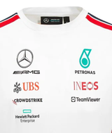 Mercedes T-Shirt, Team, Fahrer, Weiß, 2023