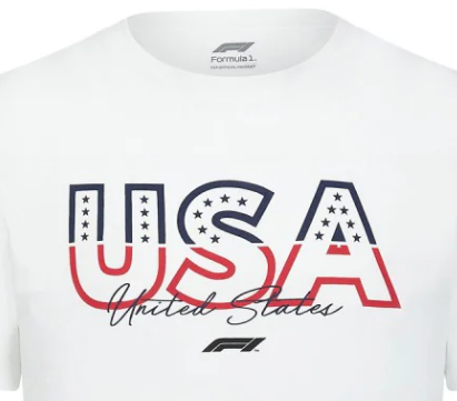 F1 Fanwear  Austin GP SE Maglietta, Bianco, 2022