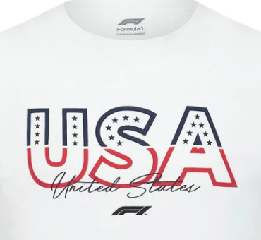 F1 Fanwear  Austin GP SE Maglietta, Bianco, 2022