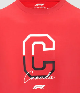 F1 Fanwear Canada GP, Maglietta, Rosso, 2022,