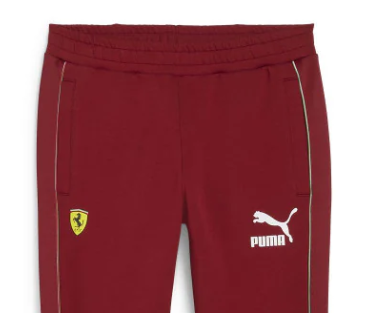 Ferrari Pants, Puma, Race Iconic T7 Track, Deep Red