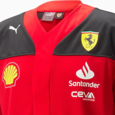 Ferrari camicia, Squadra, baseball jersey, Rosso, 2023
