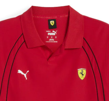 Ferrari t-shirt collar shirt, Puma, race, red