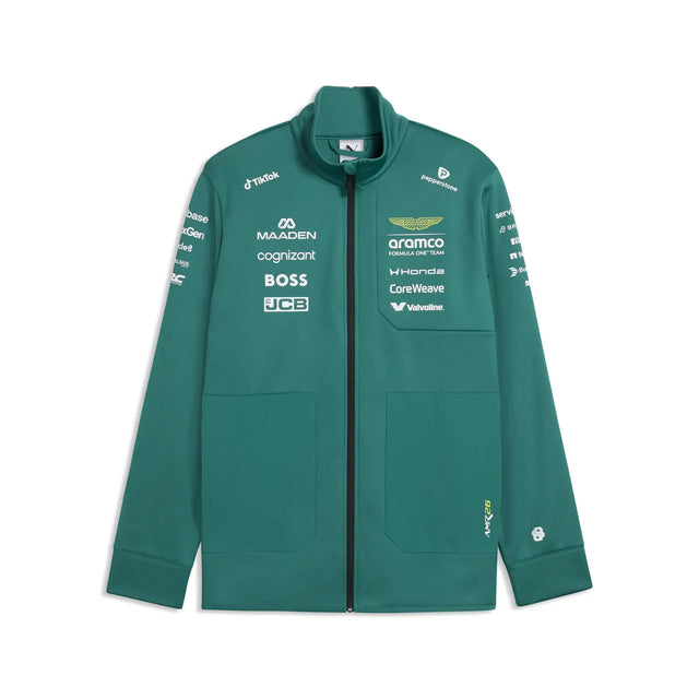 Giacca softshell Aston Martin, squadra, Puma, verde, 2026