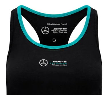 Mercedes top, racerback, Donne, Nero