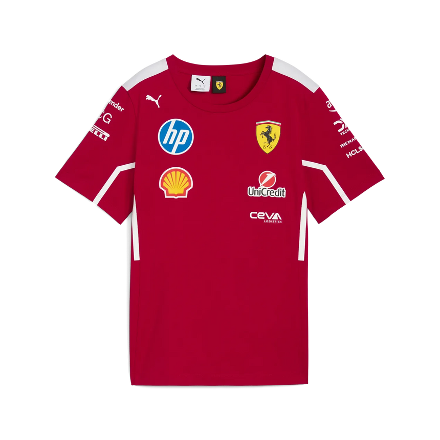 Scuderia Ferrari Team Damen-T-Shirt mit Rundhalsausschnitt 🔥